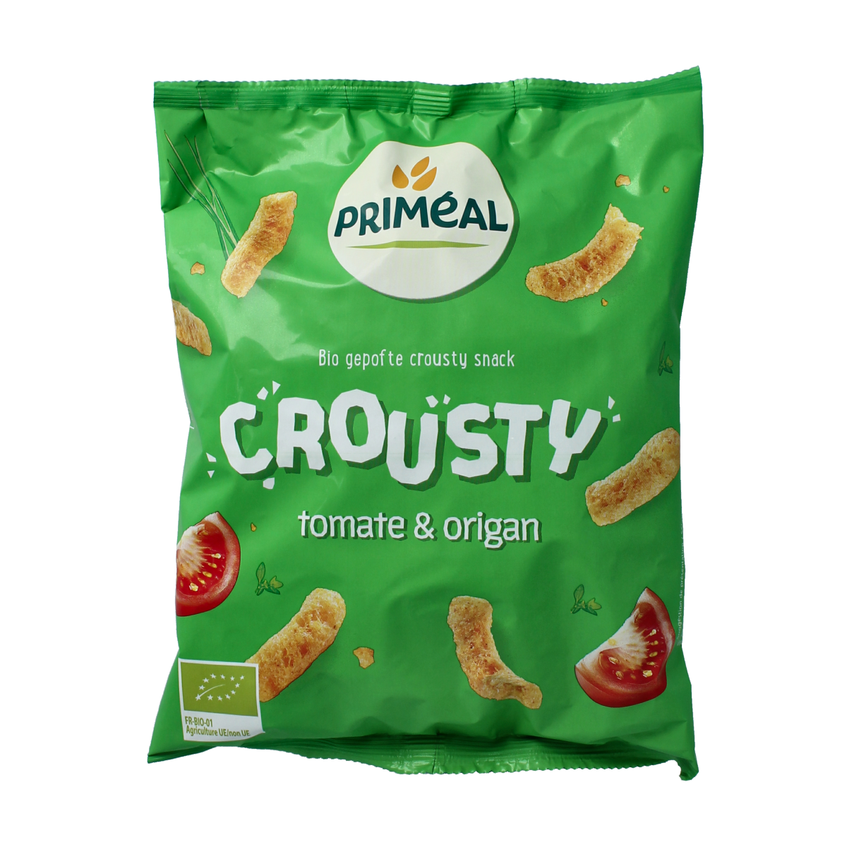Primeal Op=Op Chips tomaat & oregano bio 75.00 Gram