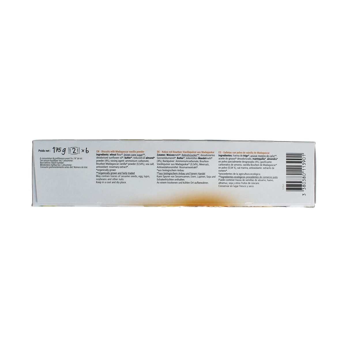 Bisson Mambo koekjes madagaskarvanille bio 175.00 Gram