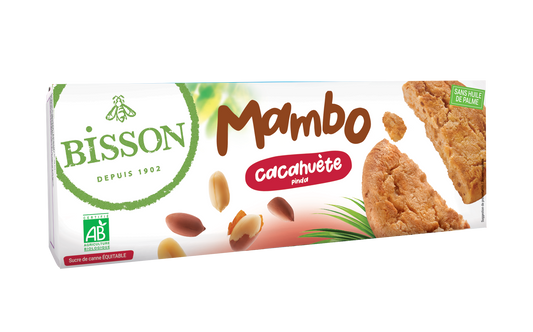 Bisson Mambo koekjes pinda bio 125.00 Gram