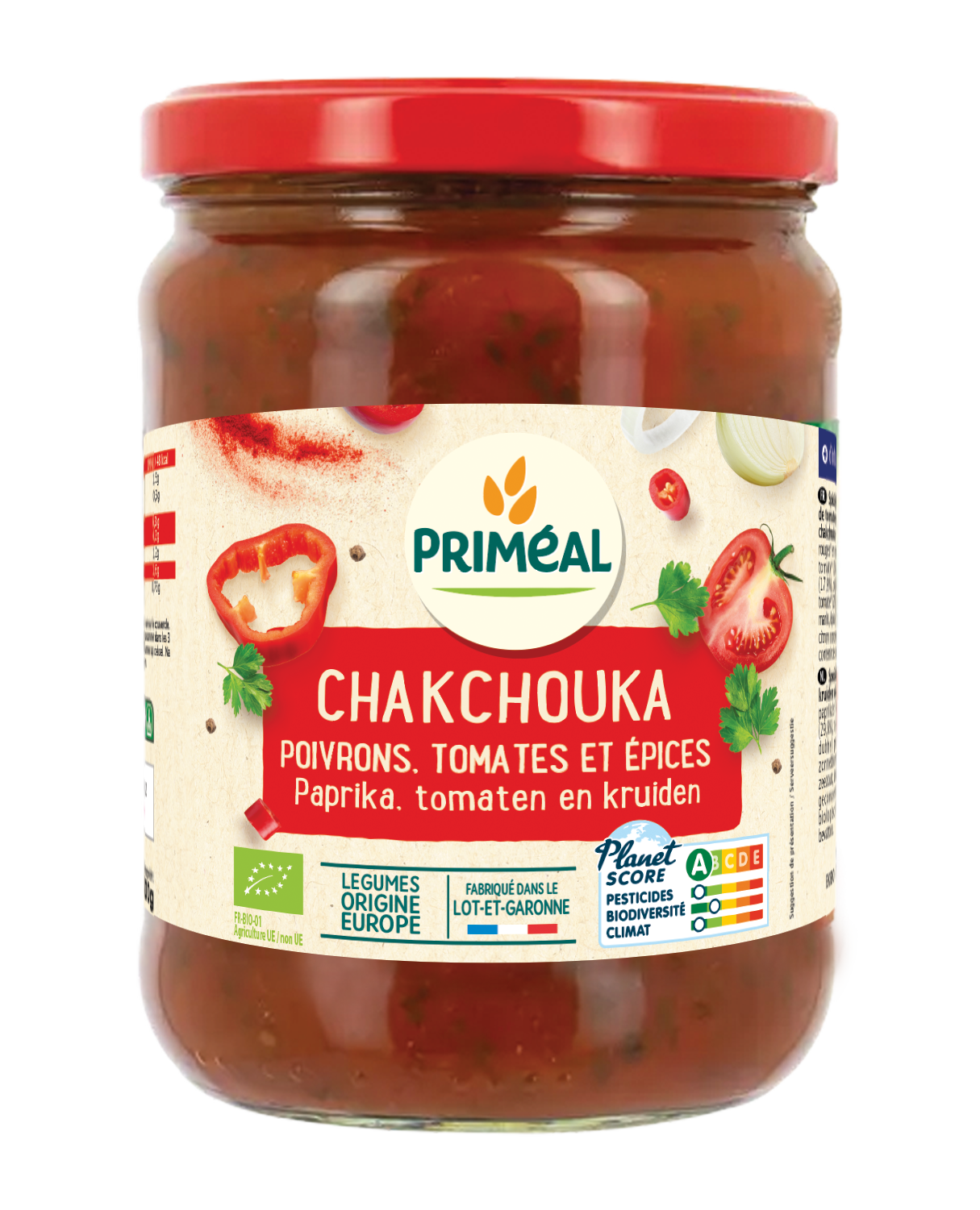 Primeal Shakshuka paprika, tomaten en kruiden 500.00 Gram