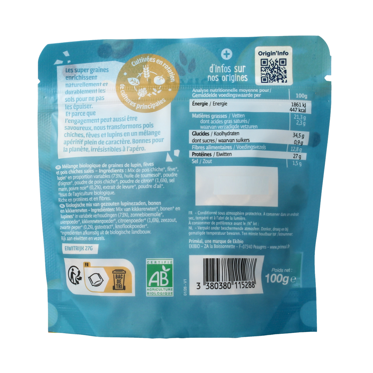 Primeal Super lemon peperzaden bio 100.00 Gram
