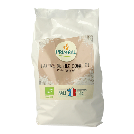 Primeal Volkoren bruine rijstmeel bio 500 Gram