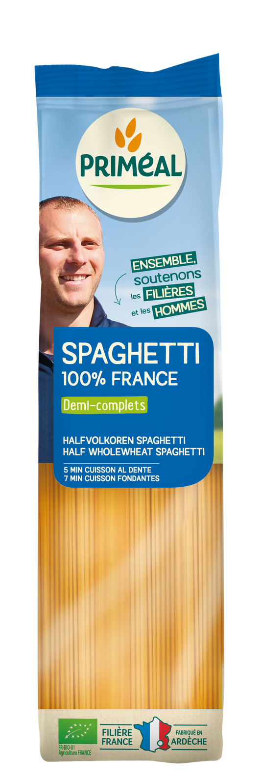 Primeal Halfvolkoren spaghetti bio 500.00 Gram
