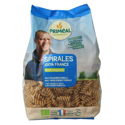 Primeal Halfvolkoren spiralen bio 500.00 Gram