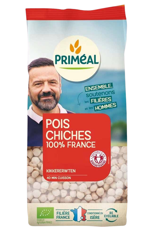 Primeal Kikkererwten uit Frankrijk bio 500.00 Gram