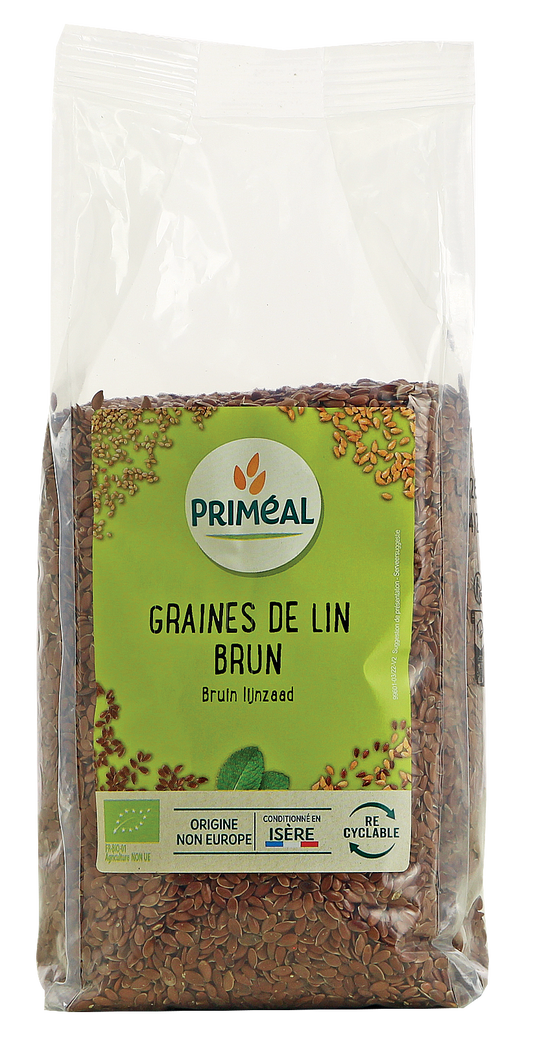 Primeal Lijnzaad bruin bio 500.00 Gram
