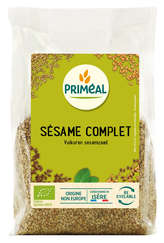 Primeal Volkoren sesamzaad bio 250 Gram
