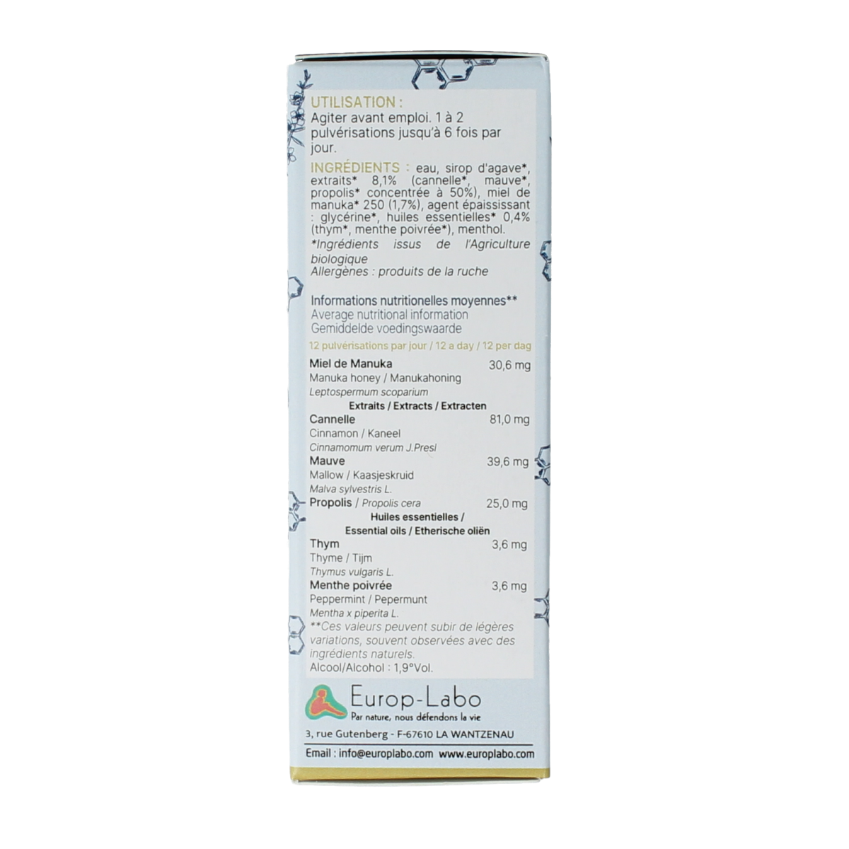 Phytonorm Mondspray manuka bio 20.00 Milliliter