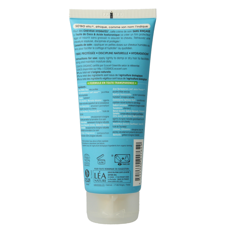 So Bio Etic Leave in haarmasker coco hyaluronic acid 100 Milliliter