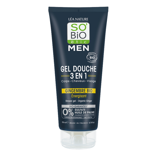 So Bio Etic Showergel for men 3-in-1 ginger 200 Milliliter