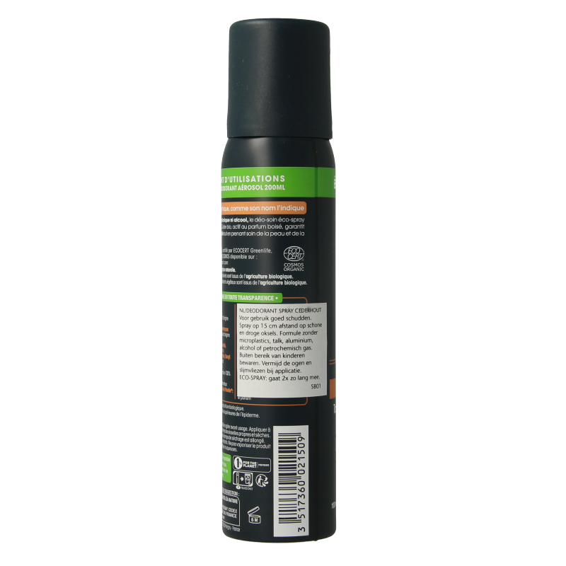 So Bio Etic For men deospray ceder 100 Milliliter