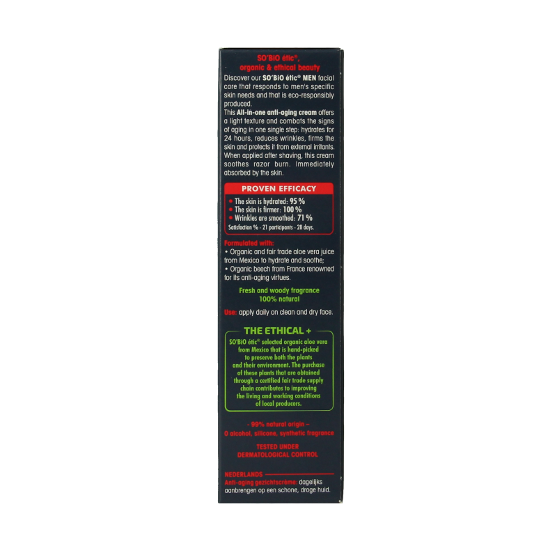 So Bio Etic For men anti aging cream 50 Milliliter