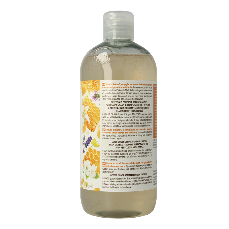 Douce Nature Douchegel honingplezier plaisir de miel bio 500 Milliliter