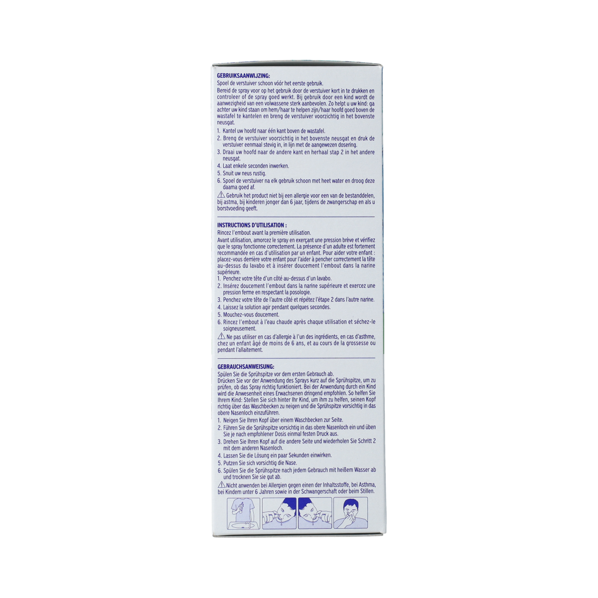 Physiomer Plus nasal spray bottle with 135ml volume, designed for nasal care and inhalation therapy.