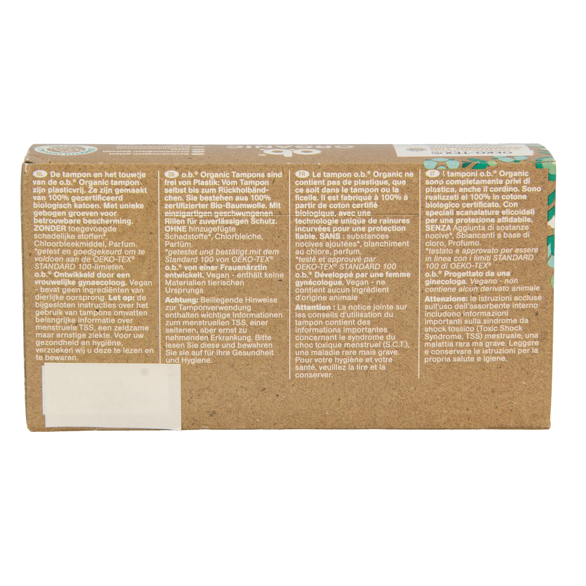 OB Tampons organic normal 16.00 Stuks
