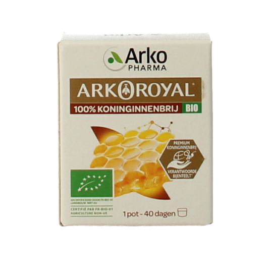 Arko Royal Royal jelly 100% koninginnebrij bio 40.00 Gram