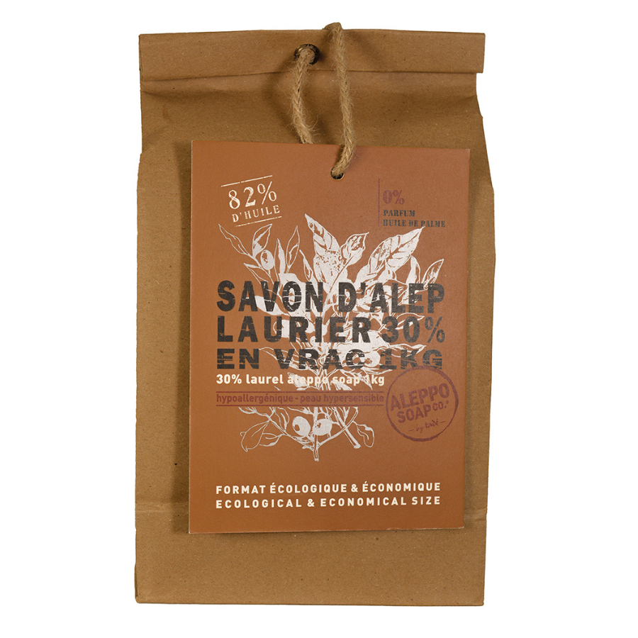 Aleppo Soap Co Zeep 30% laurier stukken 1 Kilogram