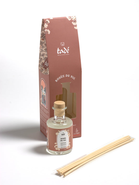 Tade cotton scent diffuser sticks in a 100ml bottle, used for aroma diffusion and home fragrance enhancement.