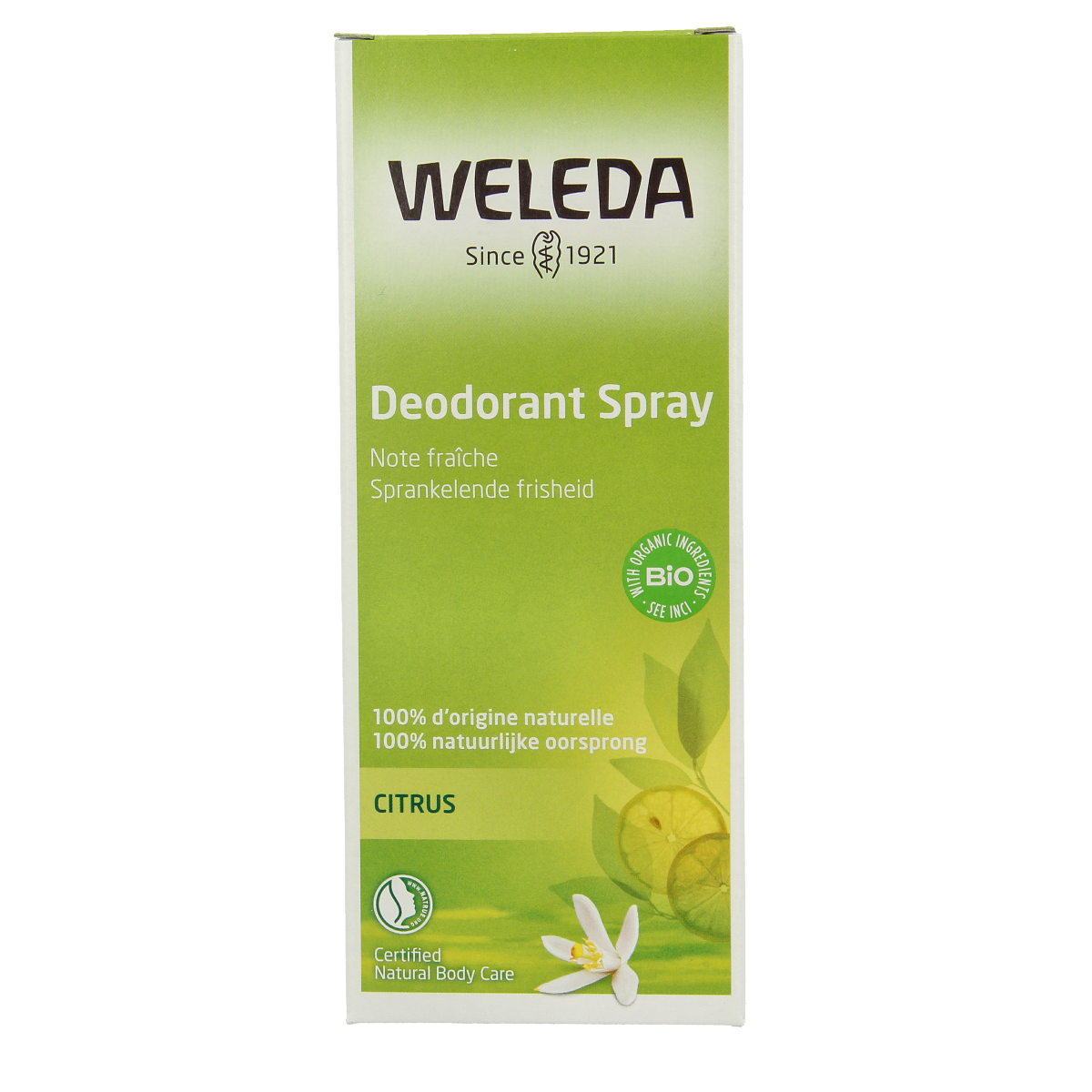 Weleda Citrus deodorant spray 100.00 Milliliter