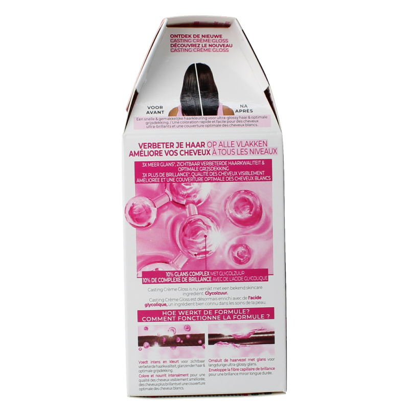 Casting Creme Gloss Dark Delight 300 hair coloring set with cream for natural, shiny dark brown hair.