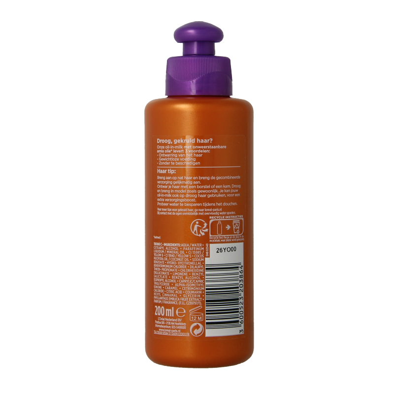 Elvive Extraordinary oil in milk krul verzorging  200 Milliliter