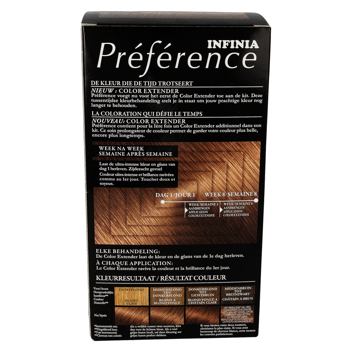 Preference 7.0 Vienne midden blond hair coloring set with applicator and color tubes, designed for professional hair dyeing.