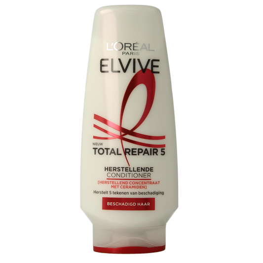 Elvive Total Repair conditioner for hair, 200ml bottle, smooth and nourish damaged hair with nourishing hair care product.