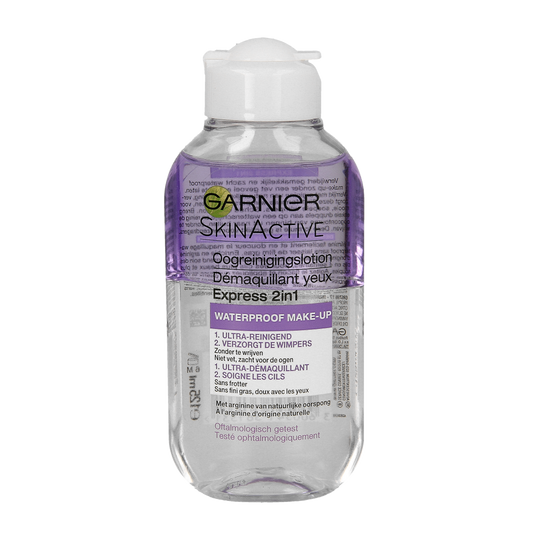 Garnier Skin naturals express oogreinigingslotion 2-in-1 125.00 Milliliter