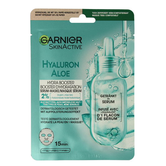 Garnier Skinact hydraterende bomb tissuemasker 1.00 Stuks