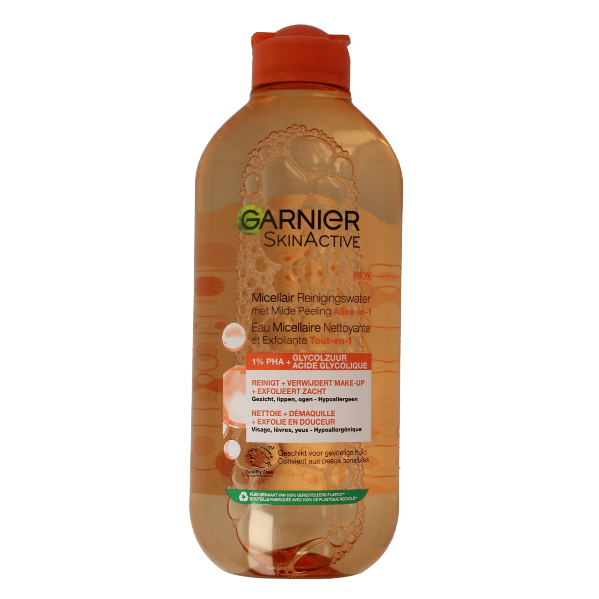 Garnier SkinActive micellair reinigingswater milde peeling 400.00 Milliliter