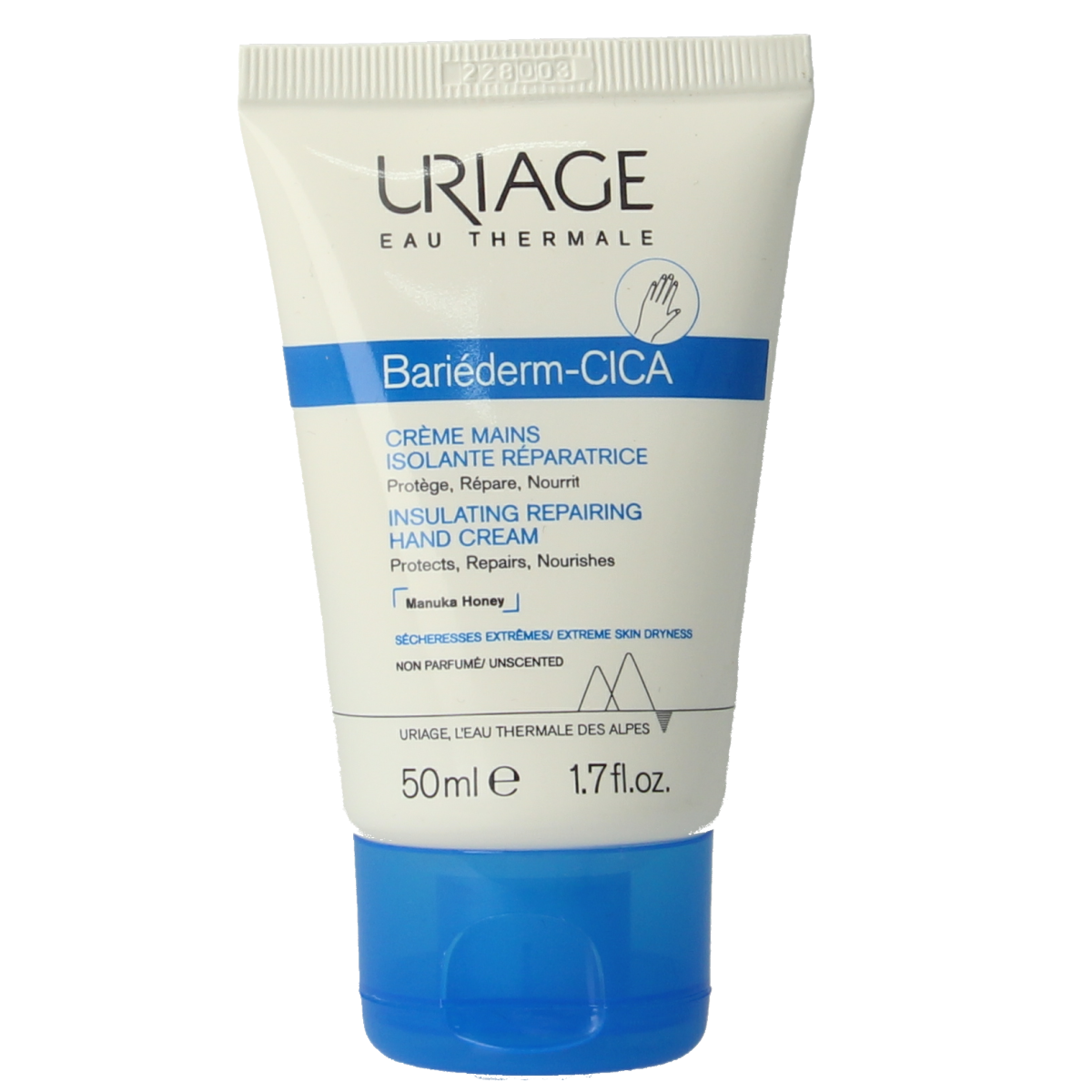 Uriage Bariederm creme handen 50.00 Milliliter