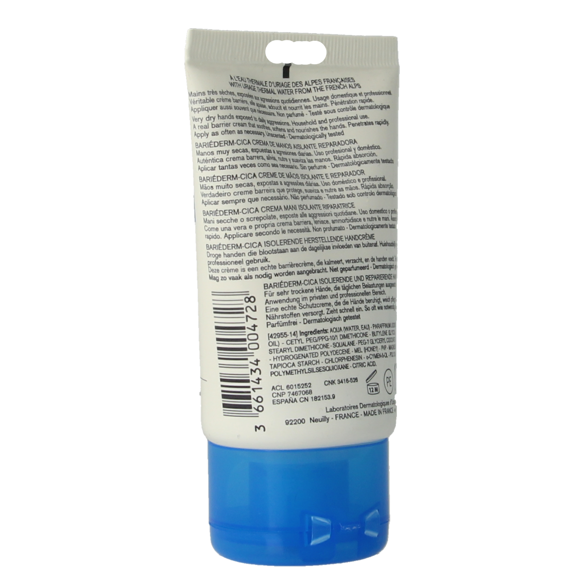 Uriage Bariederm creme handen 50.00 Milliliter