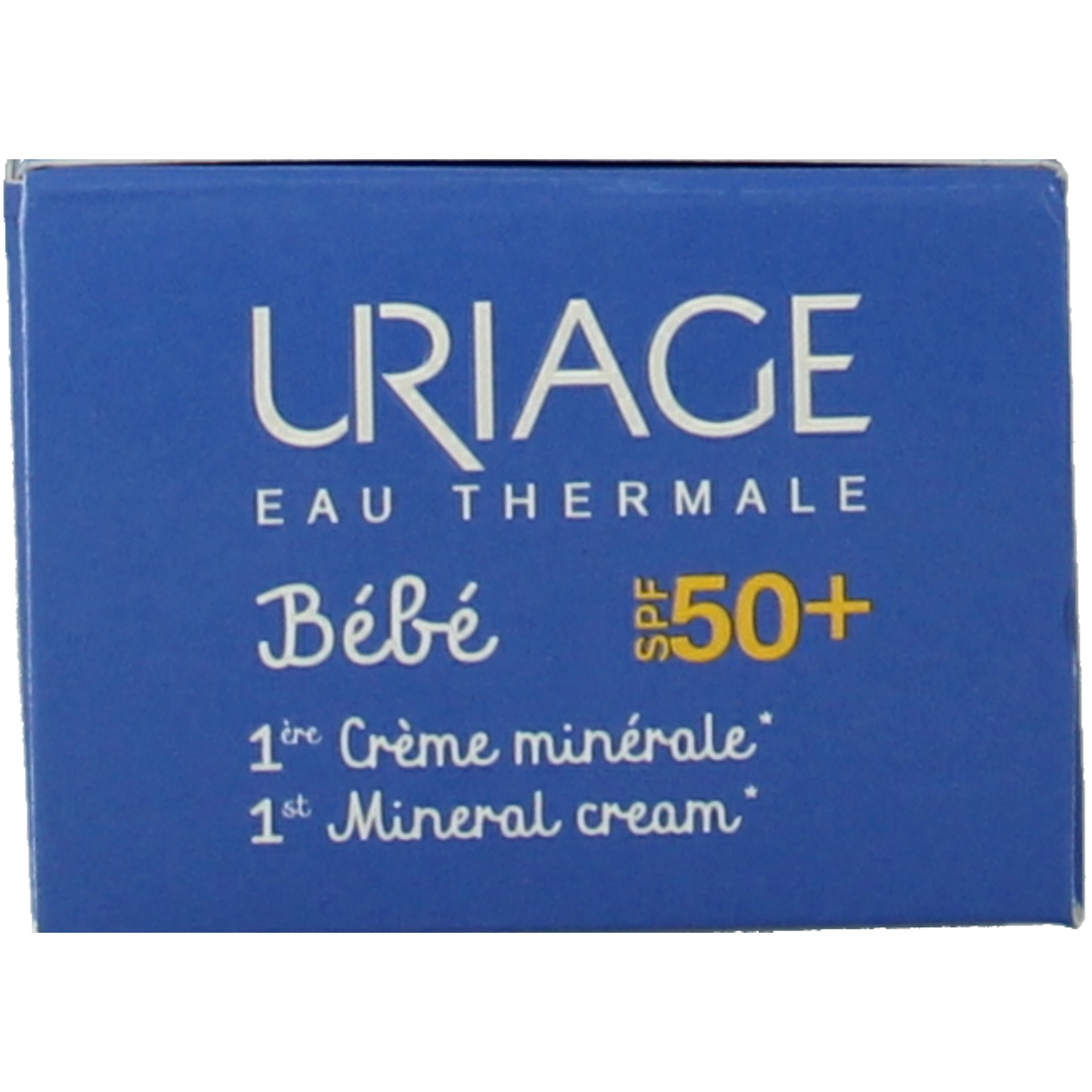 Uriage Bébé 1ère Crème Minérale SPF50 baby skincare tube, 50ml, gentle mineral sun protection for infants and toddlers.