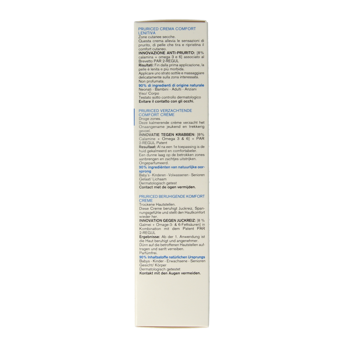 Uriage Pruriced body cream in 100ml tube, soothing skincare product for irritated skin, with Uriage branding and packaging visible.