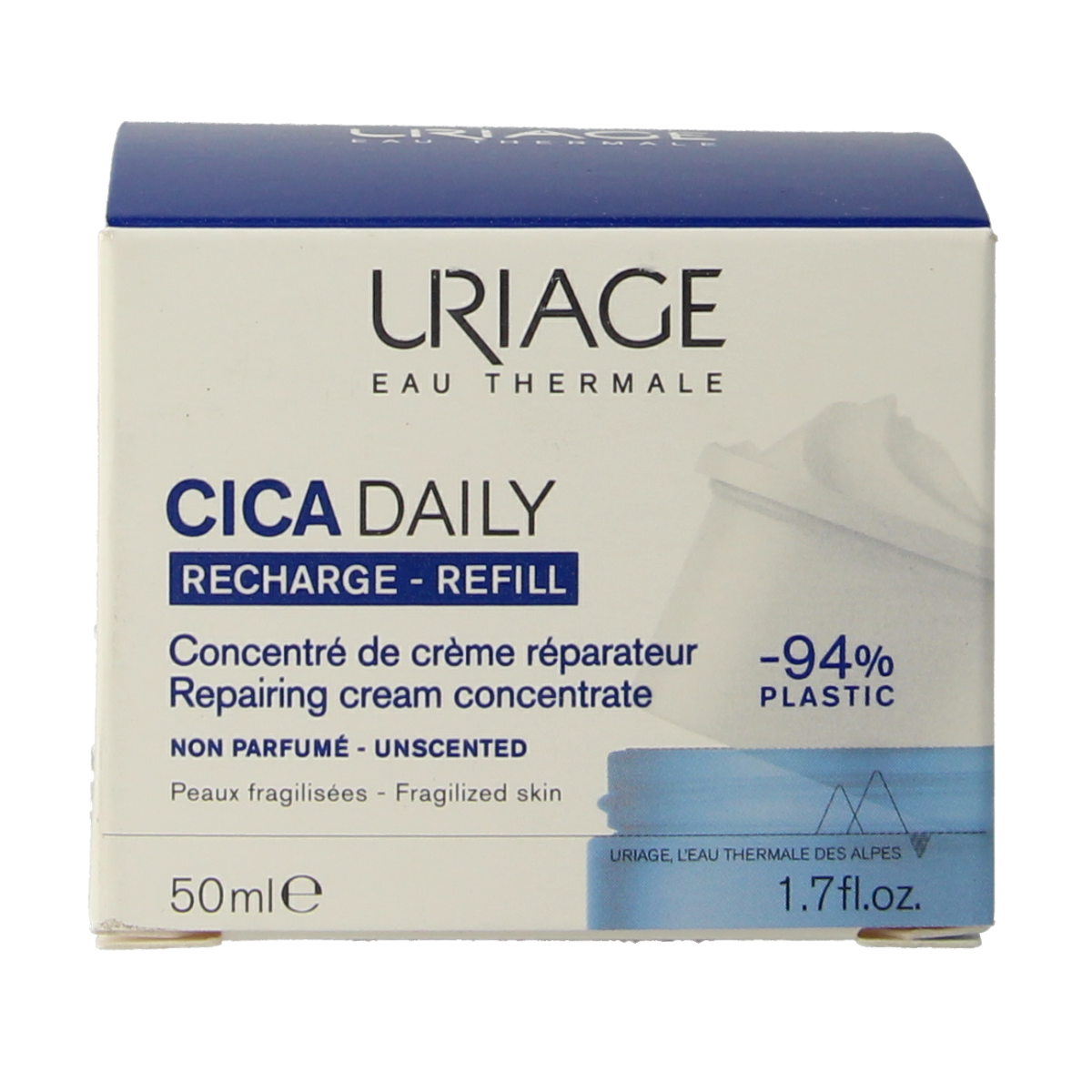 Uriage Cica daily creme recharge 50.00 Milliliter