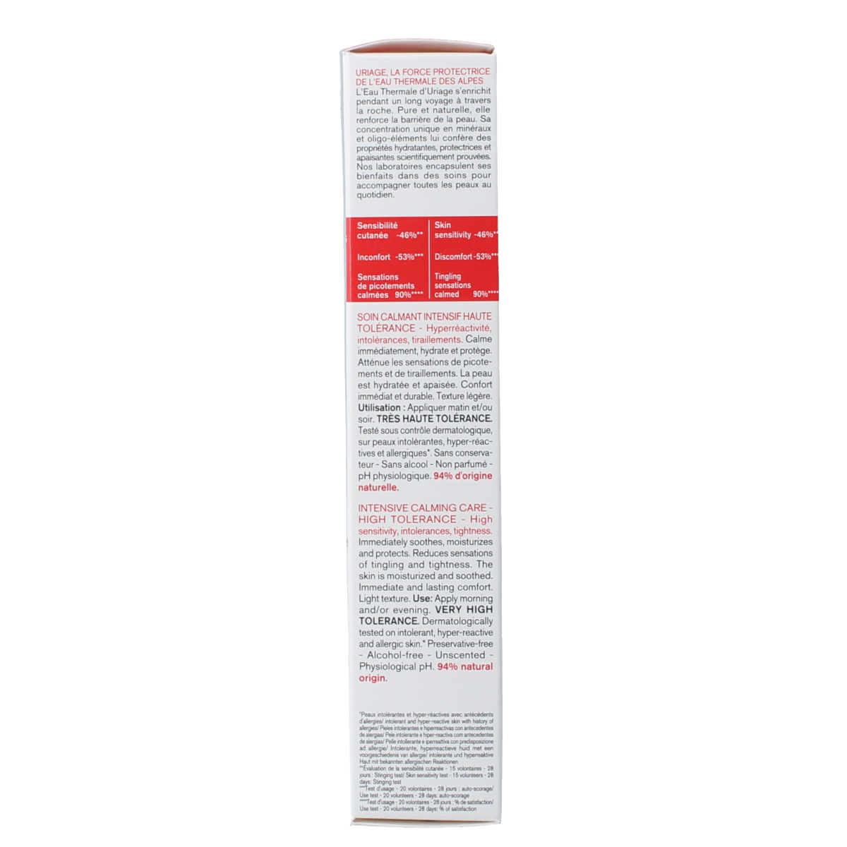 Uriage Tolederm Control verzachtende gezichtsverzorging in 40 ml tube, soothing skincare for sensitive skin.