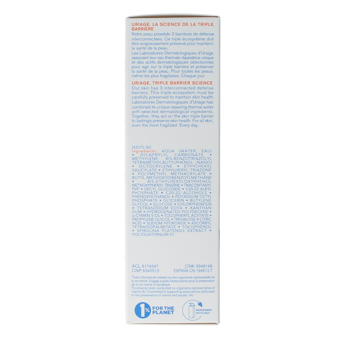 Uriage Bariesun 100 fluid SPF50+ 50.00 Milliliter