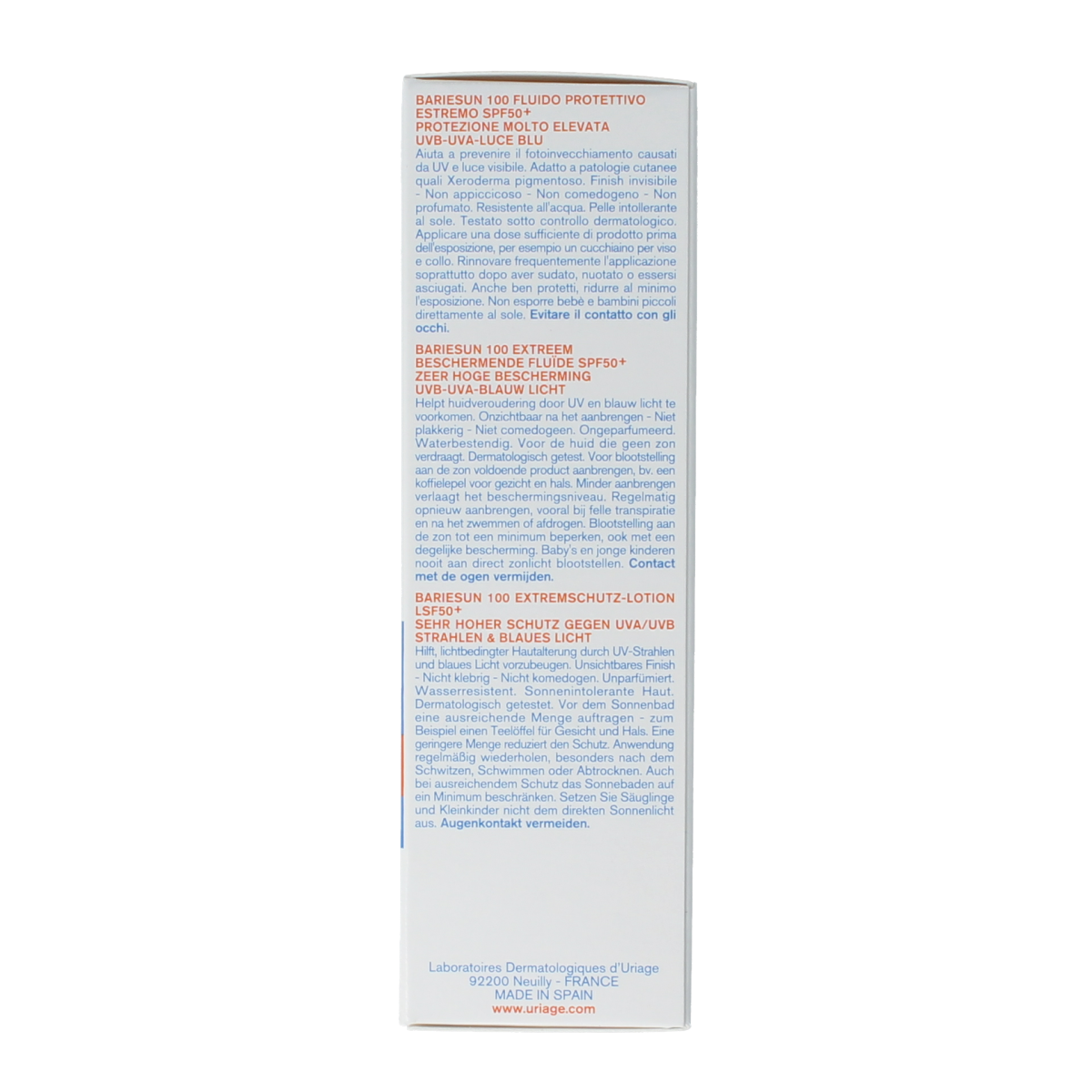 Uriage Bariesun 100 fluid SPF50+ 50.00 Milliliter