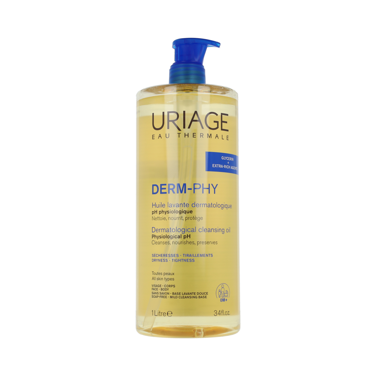 Uriage DERM-PHY Huile lavante dermatologique 1.00 Liter