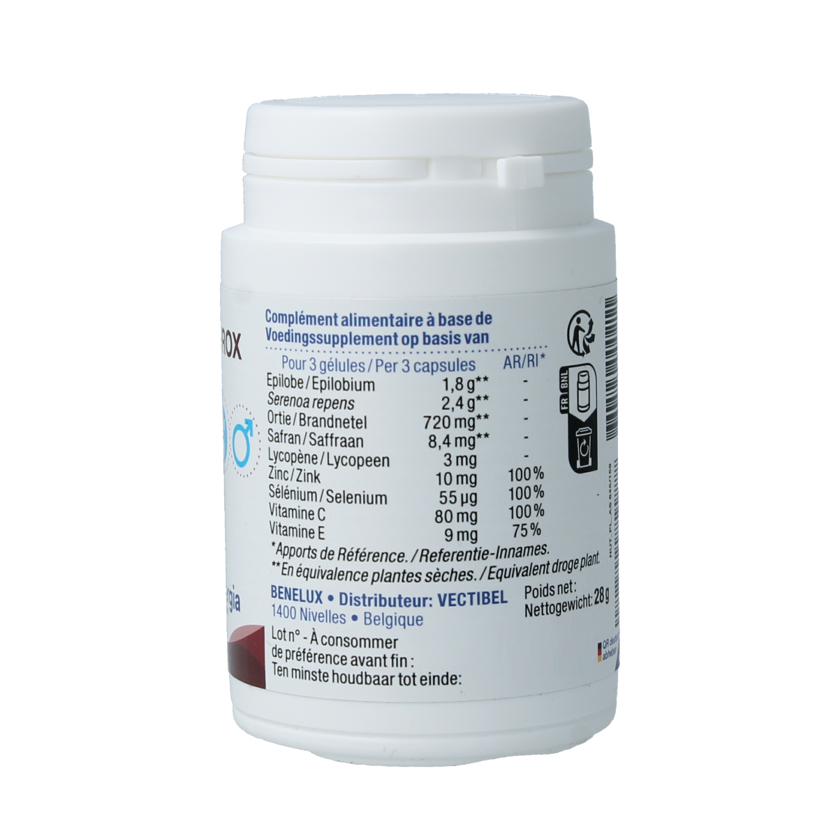 Nutergia Ergyprox capsules, herbal supplement, 60-count bottle, natural ingredients, dietary supplement for wellness