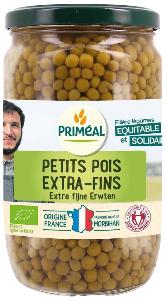 Primeal Doperwten extra fijn bio 660 Gram