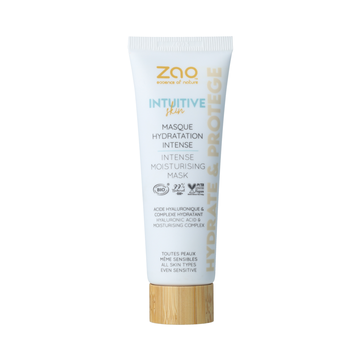 ZAO Intense Moisturising Mask in 50ml jar, facial skincare product with natural ingredients and hydrating formula.
