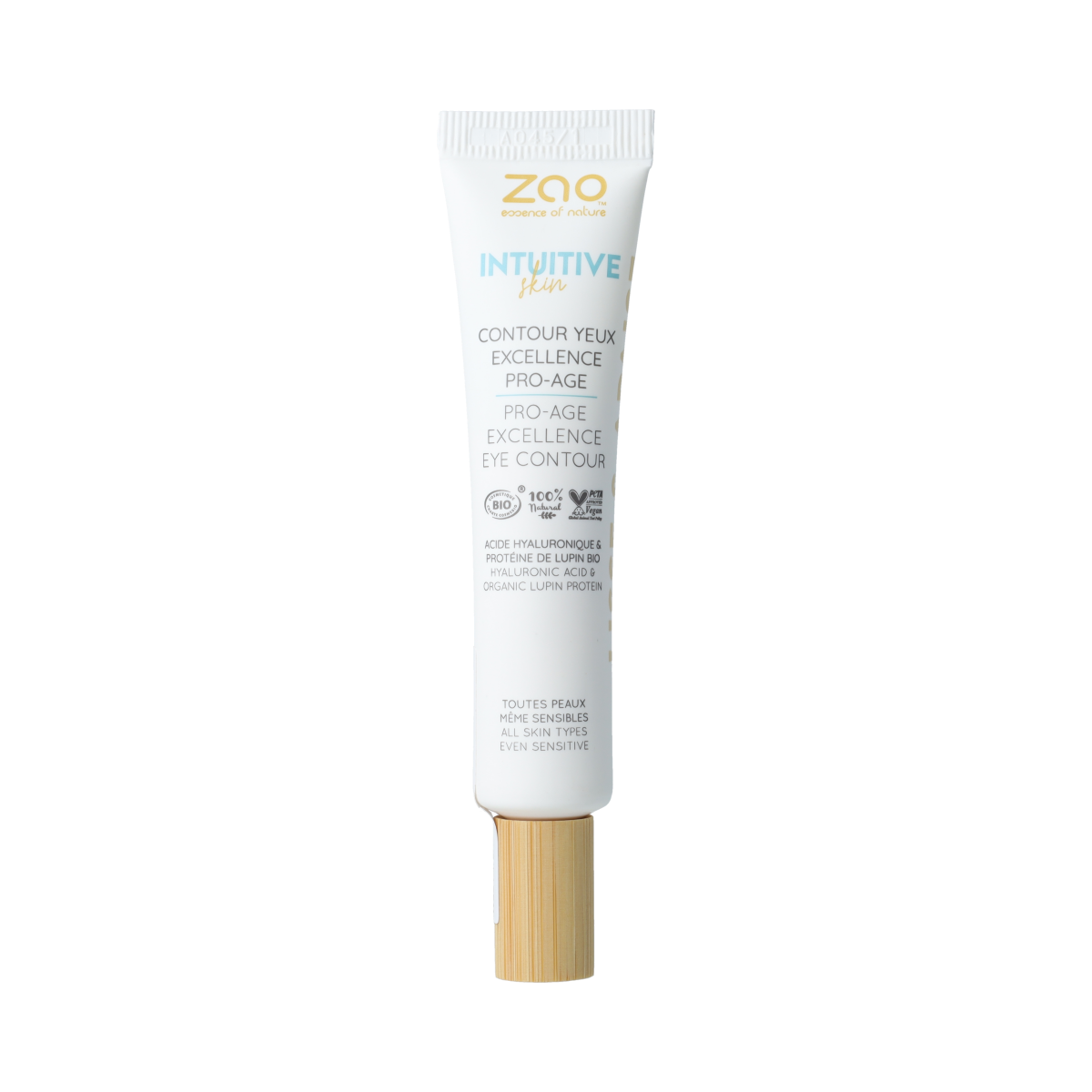 ZAO Pro-Age Excellence Eye Contour cream in 15ml jar, featuring natural ingredients for youthful eye area care.