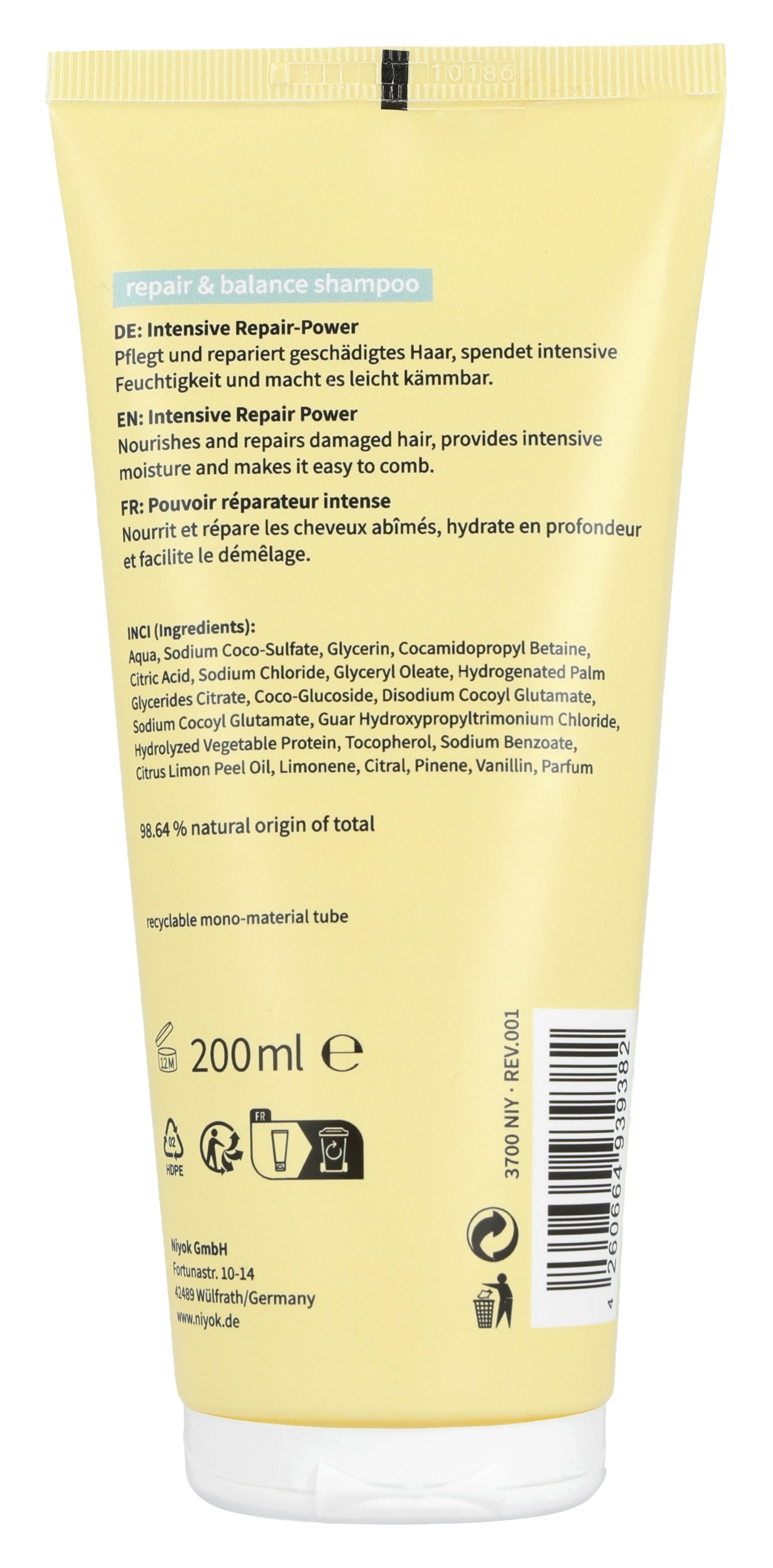 Niyok shampoo Repair & Balance 200.00 Milliliter