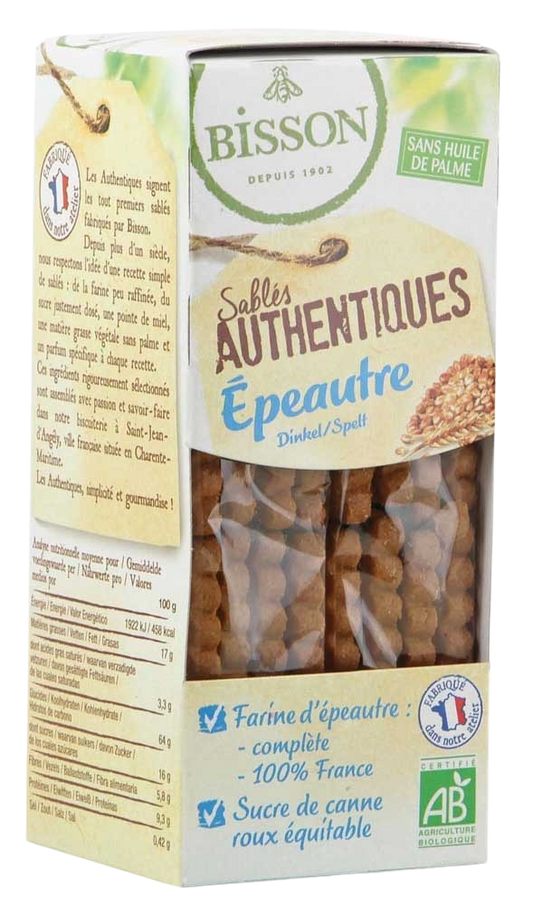 Bisson Authentieke spelt zandkoekjes bio 190.00 Gram