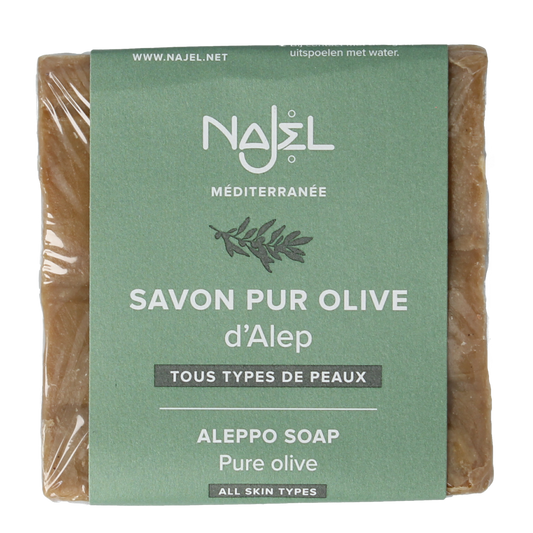 Najel Aleppo Aleppo zeep olijf olie 100% 200.00 Gram