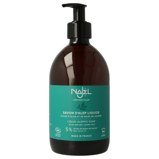 Najel Aleppo Aleppo zeep vloeibaar pompflacon 500.00 Milliliter