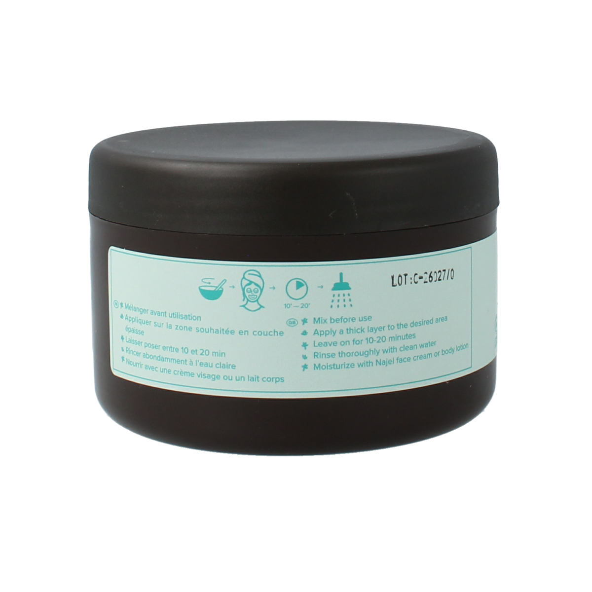 Najel Aleppo Aleppo masker dode zee klei 300.00 Gram