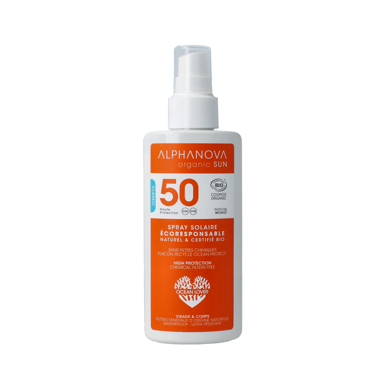 Alphanova Sun Sun spray vegan SPF50 125 Gram