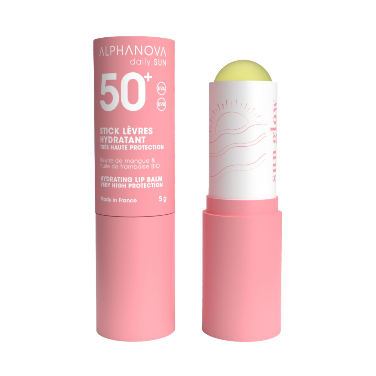 Alphanova Sun Lip sun stick sun glow bio SPF50 4 Gram